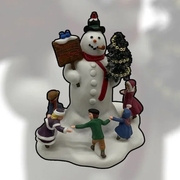Department 56 Village Square Snowman Village Accessories Vtg Retired Collectible - Picture 15 of 16